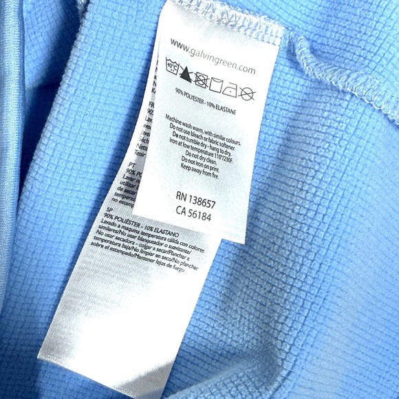 Galvin Green Shirt Mens Small Drake Insula Pullover 1/4 Zip Golf Midlayer Blue - Picture 6 of 15